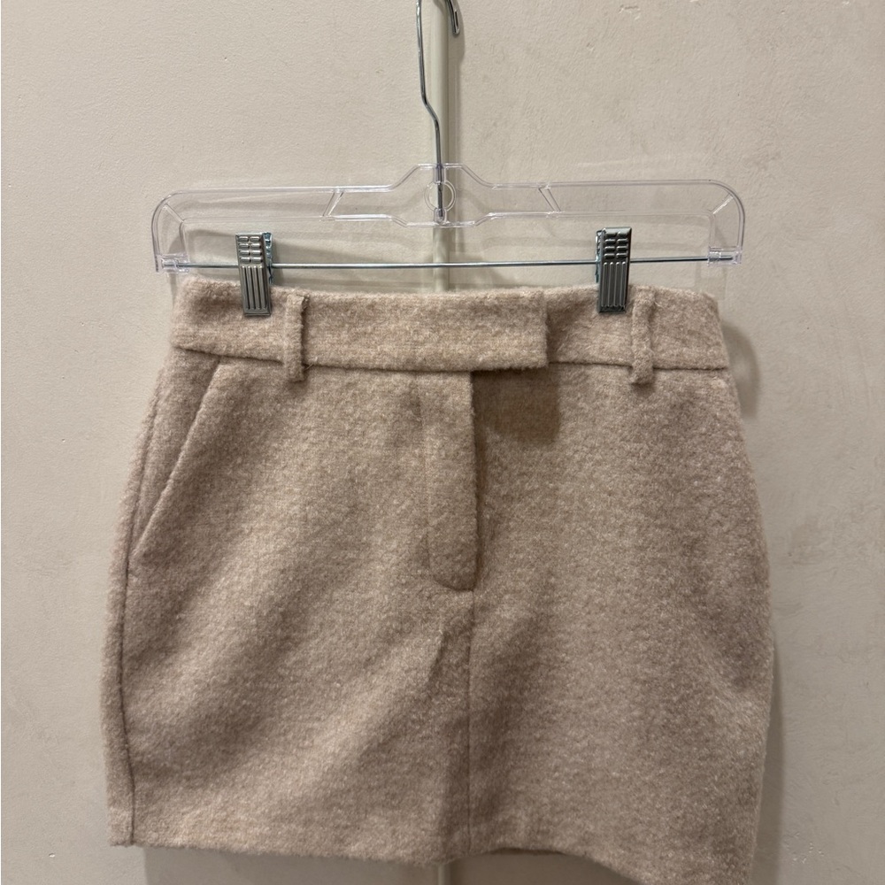 Topshop Tan Mini Skirt